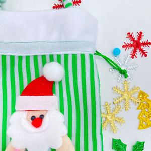 Sacs cadeaux de Noël en gros avec cordon de serrage pour bonbons et cadeaux - Product Image 5