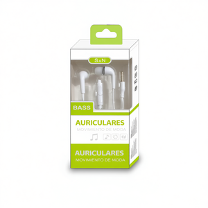 Auriculares con Micrófono, Audífonos con Cable para Música, Sonido de Bajos, Diseño Moderno - Product Image 2