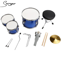 Children Beginner Playing Percussion Musical Instrument 3-Piece Kids Drum Set