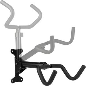 Porte-vélo mural à angle réglable, support en acier, capacité de charge de 30 kg pour VTT, vente par correspondance en poudre noire - Product Image 4