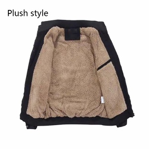 IStapromo Gifts Veste décontractée pour homme en coton et nylon écologique matelassée à col montant, mode automne-hiver, fermeture éclair, coupe ample - Product Image 5