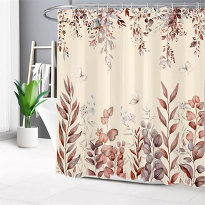 Feuilles d'automne rideau <span class=keywords><strong>de</strong></span> douche aquarelle feuille d'eucalyptus impression rideau <span class=keywords><strong>de</strong></span> douche <span class=keywords><strong>plante</strong></span> <span class=keywords><strong>salle</strong></span> <span class=keywords><strong>de</strong></span> <span class=keywords><strong>bain</strong></span> imperméable Polyester rideaux <span class=keywords><strong>de</strong></span> <span class=keywords><strong>bain</strong></span> - Product Image 6