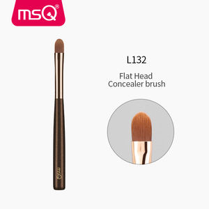 Populaire luxe Mini maquillage brosse ensemble or virole simple plat poney cheveux correcteur Portable nouveau petit Design pour visage utiliser poignée - Product Image 5