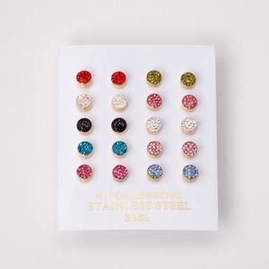 Dubai <b>Gold</b> <b>Gold</b> <b>Earring</b> <b>Set</b> Stainless Steel Jewelry Zircon <b>Earrings</b> 18k <b>Gold</b> Plated <b>Earrings</b> for Sale - Product Image 5