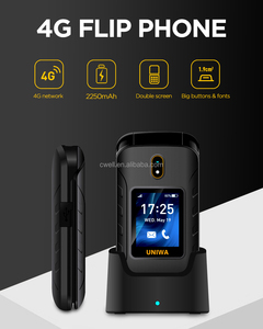 Vente en gros UNIWA V909 2.80 pouces 1 cartes SIM fonctionnalité clavier de téléphone pliable téléphone portable FM Radio téléphone portable pliable - Product Image 2