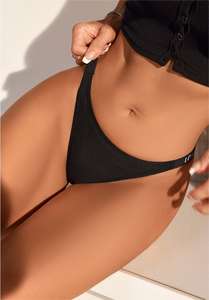 Ingrosso Biancheria intima da donna Sexy su misura a vita bassa senza cuciture Sexy perizoma nero comodo traspirante biancheria intima da donna - Product Image 4