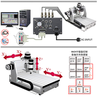 Router CNC Desktop Mini CNC 3020T-DJ Upgrade dari 3020T Mini CNC Mesin Penggilingan Kayu Mesin Bubut Pengukir Router UNTUK PCB/Wood