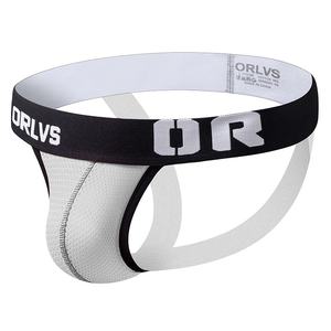 ORLVS Nuevos Deportes Moda Doble Ding Sexy Tendencia Tanga de cintura baja para hombres para <span class=keywords><strong>Amazon</strong></span> Comercio exterior OR139 Tela de punto - Product Image 1
