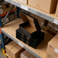 Expédition de vêtements, t-shirts, boîtes pliantes personnalisées en carton ondulé, emballage en papier kraft, boîte express