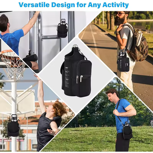 Bolsa de Hombro de Neopreno Personalizada al por Mayor con 5 Cierres de Cremallera Integrados, Impermeable, Multifuncional, con Porta Botella de Agua y Bolsillos para Teléfono - Product Image 4