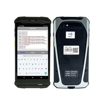 Lecteur RIFD UHF portable Android Pda 5.5 pouces Scanner de codes-barres terminal industriel robuste pour la lecture des compteurs d'eau et d'électricité