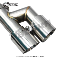 Sistema de Escape Catback de Lujo Boska para X3/X4 M40i 3.0T 2018-2025, Tubo de Acero Inoxidable de 1.5mm, Sistema de Válvulas de Alto Flujo, 3 Años de Garantía