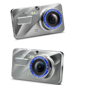 4 Inch Onzichtbare Dashcam Voertuig Auto Video Dvr Recorder 140 Graden Groothoek Dual Lens Auto Dash Cam Beveiliging Voertuig camera