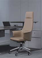 Canapé individuel Stellan, canapé de bureau à une place, fauteuil de réception en microfibre et cuir