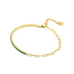 Find Jewelry Bracelet 925 Sterling Silver colorido Cubic Zirconia Classic Tennis Bracelets