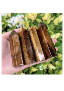 Punta de Torre de Ojo de Tigre de Alta Calidad, Obelisco de Piedra Preciosa Natural, Cristales de Muestras Minerales para Regalo, Decoración del Hogar - Product Image 3