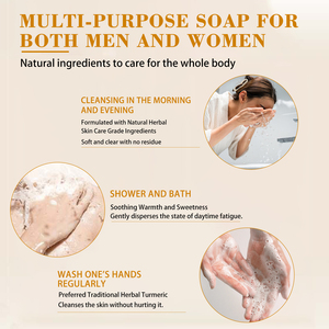 Jabón de cúrcuma YURHERSU, Ácido Kójico, blanqueamiento de piel Natural, cúrcuma, jabón de cúrcuma hecho a mano - Product Image 5