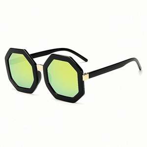 Lunettes de soleil polygonales surdimensionnées UV400 pour femmes et hommes, avec logo personnalisé, tendance et très vendues, 2021 - Product Image 5