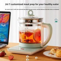 Bouilloire Électrique Multifonctionnelle en Verre Borosilicate Haute Qualité avec Contrôle Tactile pour la Préparation de Tisanes et de Thés aux Fleurs – Idéale pour le Bureau et la Prévention de la Maladie