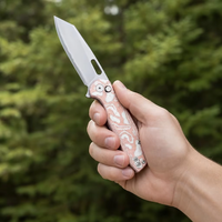 Couteau de poche personnalisé en acier inoxydable, couteau pliant tactique, couteau de chasse, couteau de survie, couteau de camping, outil EDC portable, outil de bushcraft T0044-6