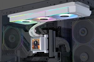 Nouveau stock <span class=keywords><strong>LIAN</strong></span> <span class=keywords><strong>LI</strong></span> Hydroshift 360R NOIR&BLANC Ventilateur à pales LCP Refroidisseur CPU AIO ARGB Refroidissement liquide 300W TDP Roulement fluide <span class=keywords><strong>Gaming</strong></span> - Product Image 3