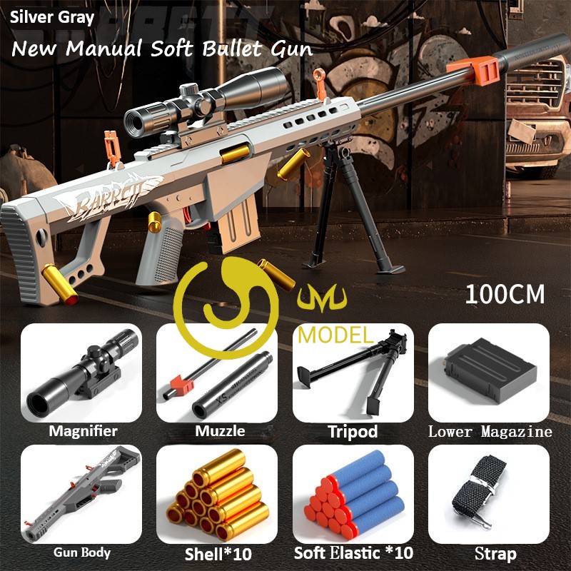 Barrett Gris + Silencieux 100CM