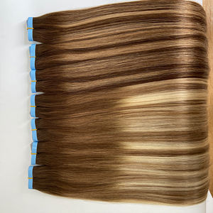 Ücretsiz Logo avrupa İnsan saç görünmez bant saç ekleme toptan çift çizilmiş rus uzun bant atkı saç uzatma - Product Image 4