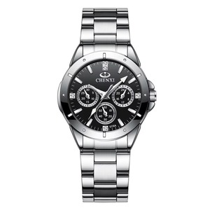 Montre Chronographe de Couple en Acier Inoxydable avec Diamants, Lumineuse et Étanche, Style Décontracté et Habillé, Mouvement Quartz – Vente en Gros pour Professionnels de la Mode - Product Image 6