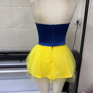 Costume di Halloween transfrontaliero Europa America, Lingerie modellante seducente a tema <span class=keywords><strong>Biancaneve</strong></span>, Mini <span class=keywords><strong>abito</strong></span> in rete con fiocco, Pezzo unico - Product Image 4