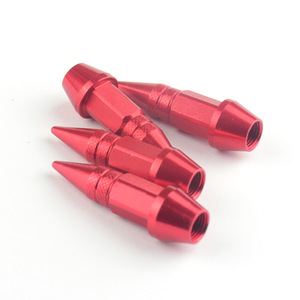 Bullet Shape Tire Valve <b>Stem</b> <b>Caps</b> 45mm Stainless Steel Tubeless For Car Bike Motorcycle Retrofit Upgrade - Product Image 3