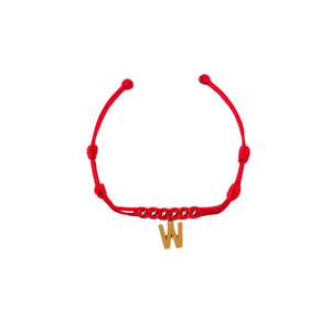 Cavigliera da donna in acciaio inossidabile con lettera W e nodo a sette stelle, gioiello alla moda. - Product Image 1