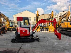 Pompe hydraulique d'occasion pour mini-excavatrices U35, mini-excavatrice sur chenilles haute performance de 3,5 tonnes, excavatrice d'occasion avec certification CE U55 KX163 - Product Image 1