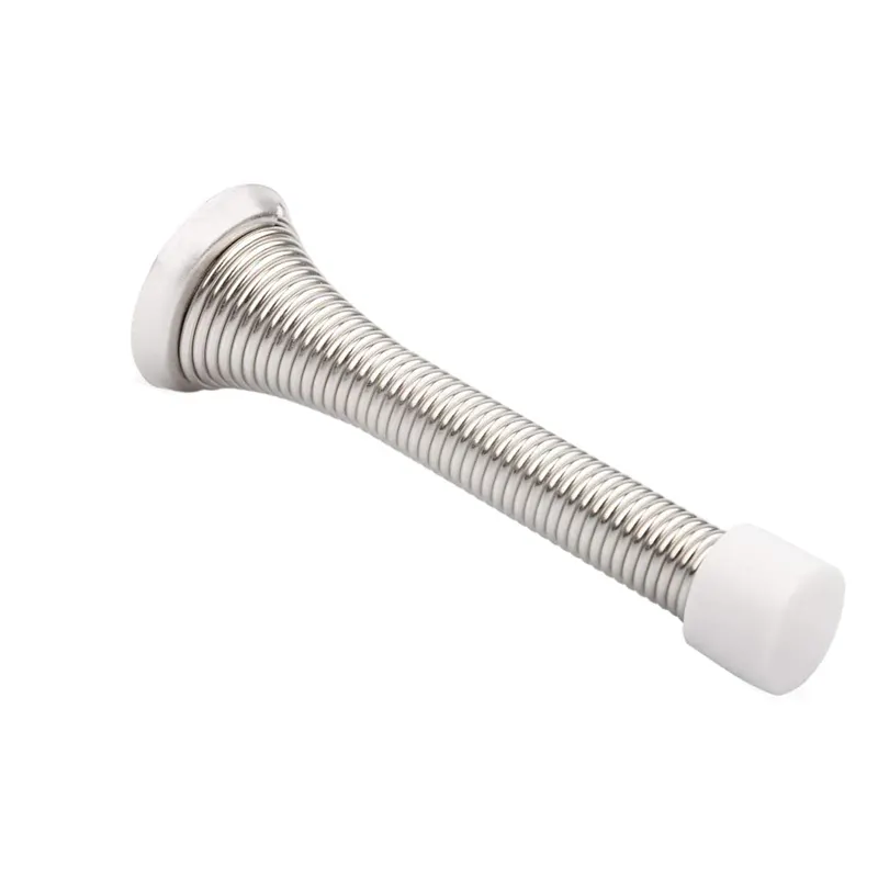 3-3/8 "Flexibler Feder tür stopper, Wand schutz mit Gummi-Stoßstangen-Türbeschlägen