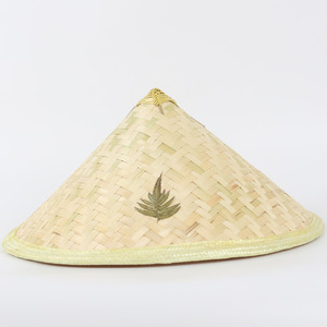 Bamboo Woven Wide Brim <b>Straw</b> <b>Hat</b> Natural Grass Hand Drawn Conical <b>Hat</b> Unisex Adult Summer Outdoor Use - Product Image 2