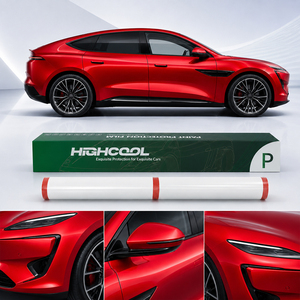 HIGHCOOL Transparent TPU PPF Film Roll High Gloss Hydrophobic UV Proof Self Healing Car Body Protection Film - Product Image 1