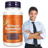 Complément Alimentaire Puissant à Base d'Ashwagandha (Withania Somnifera) pour le Soulagement du Stress et la Réduction du Cortisol, Marque Privée OEM ODM