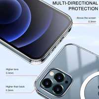 Prix de gros de luxe magnétique acrylique clair étui de téléphone portable pour iPhone 17 16E 15 14 13 12 11 Pro Max XS XR Plus Fundas