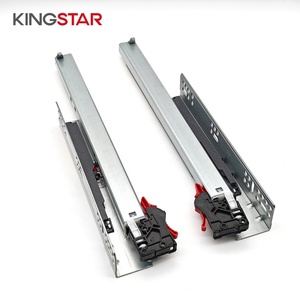 Glissières de <span class=keywords><strong>tiroir</strong></span> dissimulées 3D réglables à fermeture amortie, charge 35 kg, pour appartement, hôtel, salle à manger, cuisine, chambre - Product Image 1