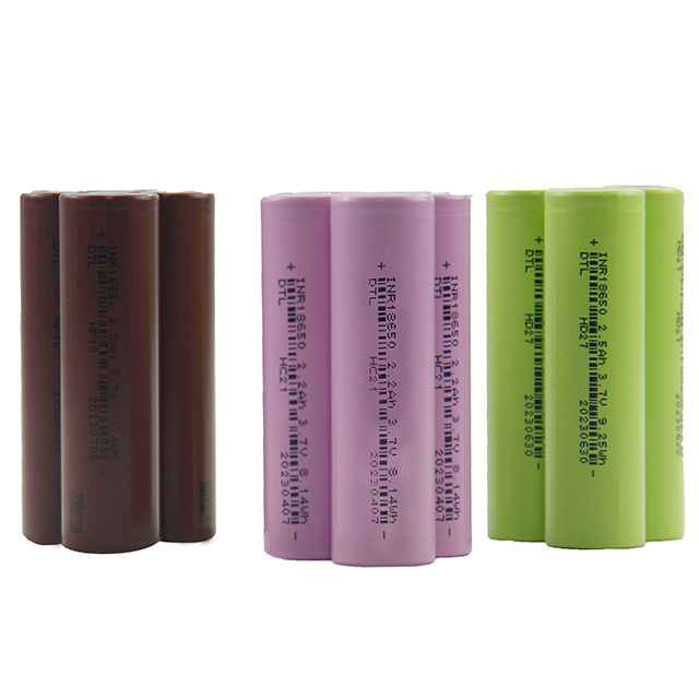 INR18650 2600mah 3000mAh 3500mAh Cell 18650 Lithium Ion Battery 18650 Battery 3.7v Li-ion Rechargeable Batteries