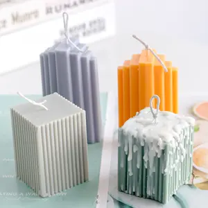 Z184 Trapezoidal Candle Mold 3d DIY square fine tooth plastic aromatherapy iceberg candle mold