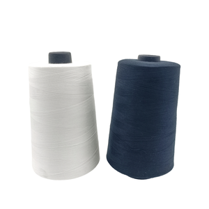 100% chỉ may <span class=keywords><strong>Polyester</strong></span> 40S 2ply mẫu trắng và nhuộm thô 4500yds độ bền cao với chất bôi trơn 4% cho quần áo - Product Image 4