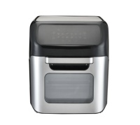 Four à air fryer électrique 1800 watts, grande capacité 12L, pour petite cuisine, four simple, accessoires en verre trempé, usage domestique