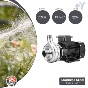 QY Domestic Use Food Grade Transfer <b>Pump</b> Liquid Food Stainless Steel Centrifugal Electric <b>Pump</b> - Product Image 5