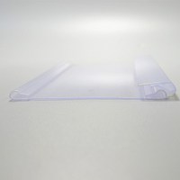 Porte-étiquette en plastique PVC transparent profil d'extrusion bande en plastique étiquette de prix étagère talker des rayons des supermarchés
