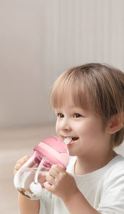 Straw Handle Sippy Cups Leak-Proof PP <span class=keywords><strong>Kids</strong></span> Baby <span class=keywords><strong>Water</strong></span> Bottle para mais de 6 meses Crianças e bebês para passeios ao ar livre e presentes - Product Image 6