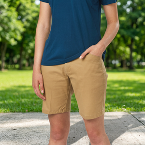 Shorts Chino de Verano para Mujer, Ligeros, Transpirables, Antiarrugas, de Secado Rápido, con Spandex/Algodón, Cintura Elástica con Cordón, Casuales para Exteriores - Product Image 2