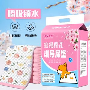 Tapis absorbants pour animaux de compagnie, épais et désodorisants, couches jetables anti-urine avec SAP non tissé et pâte de bois pour chiens, chats et lapins - Product Image 2