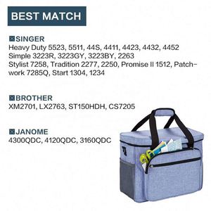 Free Sample Custom Waterproof <b>Sewing</b> Machine Accessories Storage <b>Bag</b> <b>Sewing</b> Machine Tote <b>Bag</b> with Removable Padding - Product Image 3