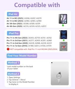 <span class=keywords><strong>Custodia</strong></span> Protettiva Magnetica Antimacchia per <span class=keywords><strong>iPad</strong></span> <span class=keywords><strong>Air</strong></span> 11 Pollici con Tastiera e Trackpad Multi-Touch M3/M2 - Product Image 2