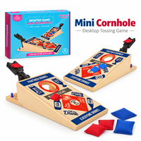 Mini jeu de Cornhole de table, jeu de lancer de sacs de céréales portable pour divertissement en intérieur et en extérieur